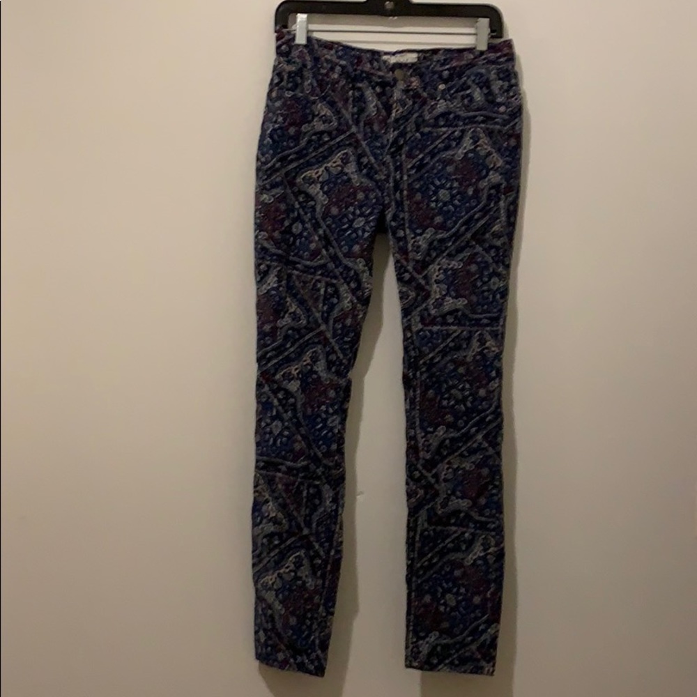 Patterned corduroy jeans